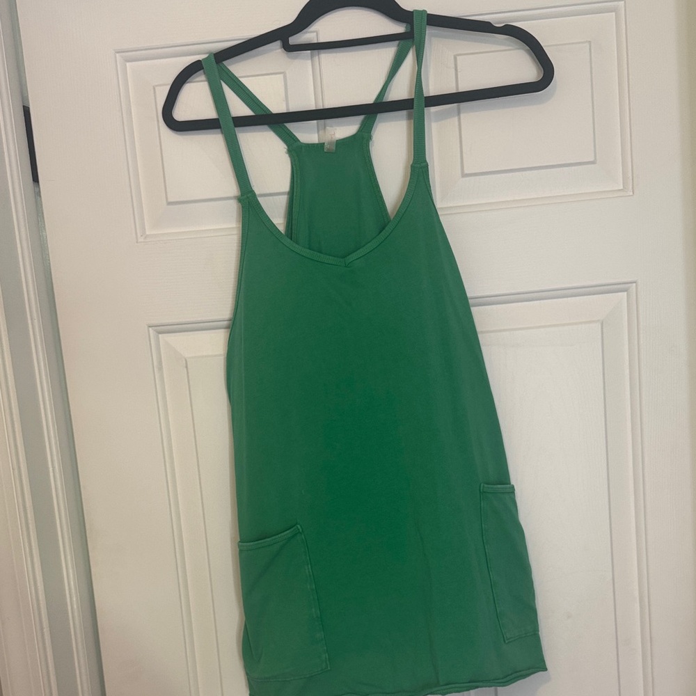 Green Free People Movement Hot Shot short onsie size small